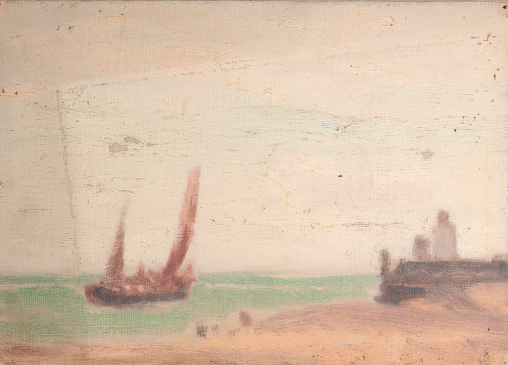 Detail of A fishing boat by John Fraser