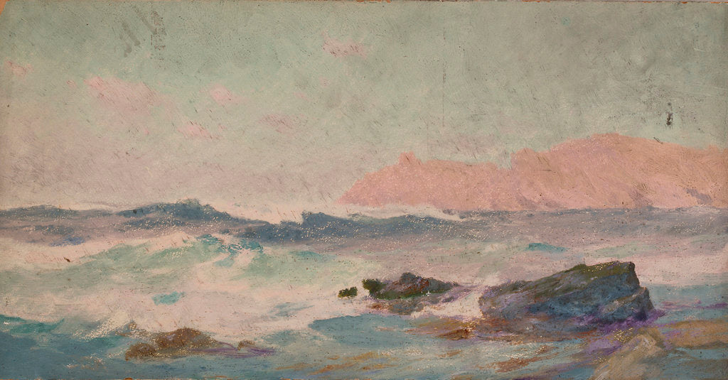 Detail of A costal scene by John Fraser