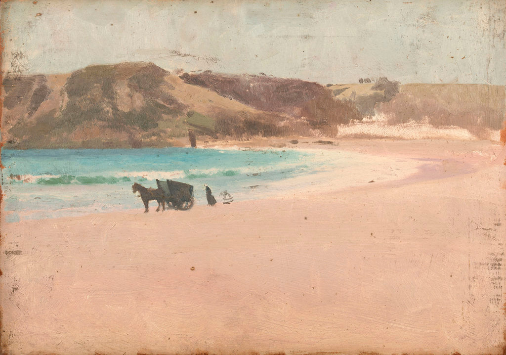 Detail of A coastal scene by John Fraser