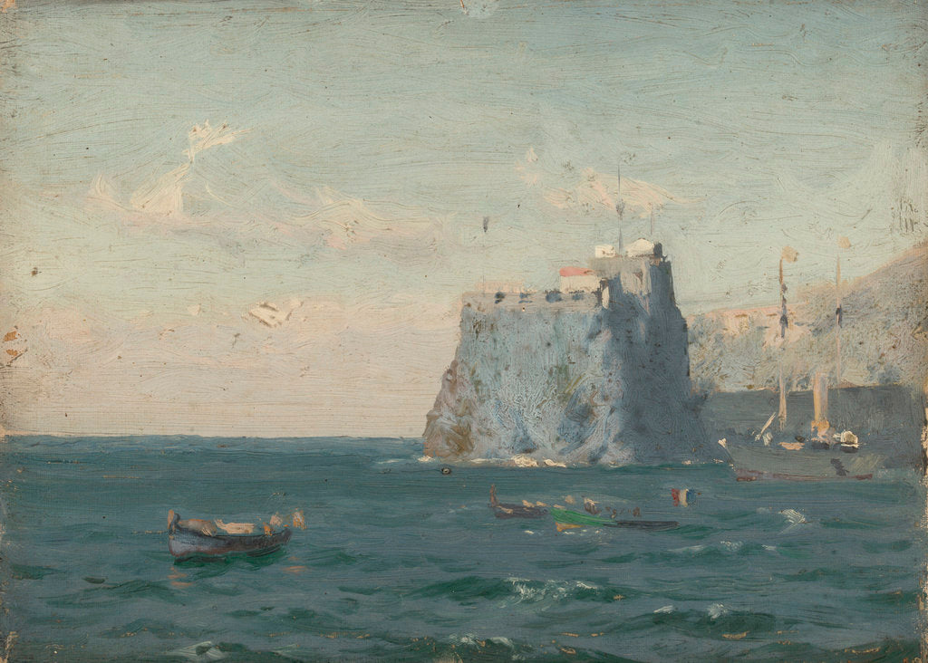 Detail of A coastal scene by John Fraser