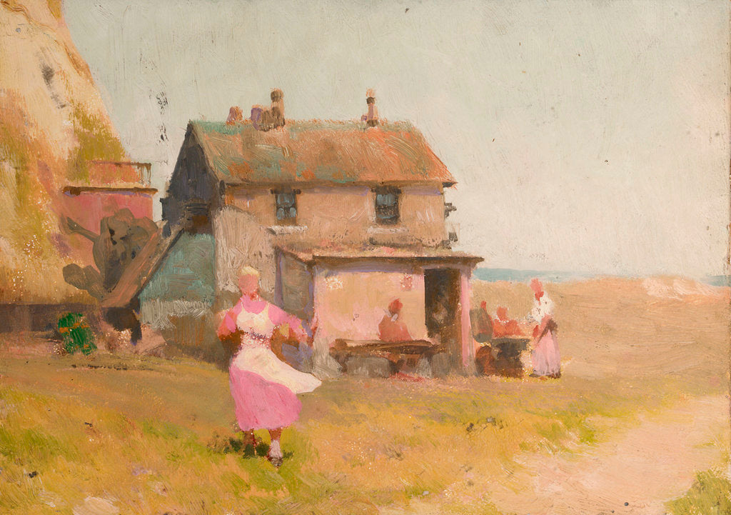 Detail of A coastal scene by John Fraser