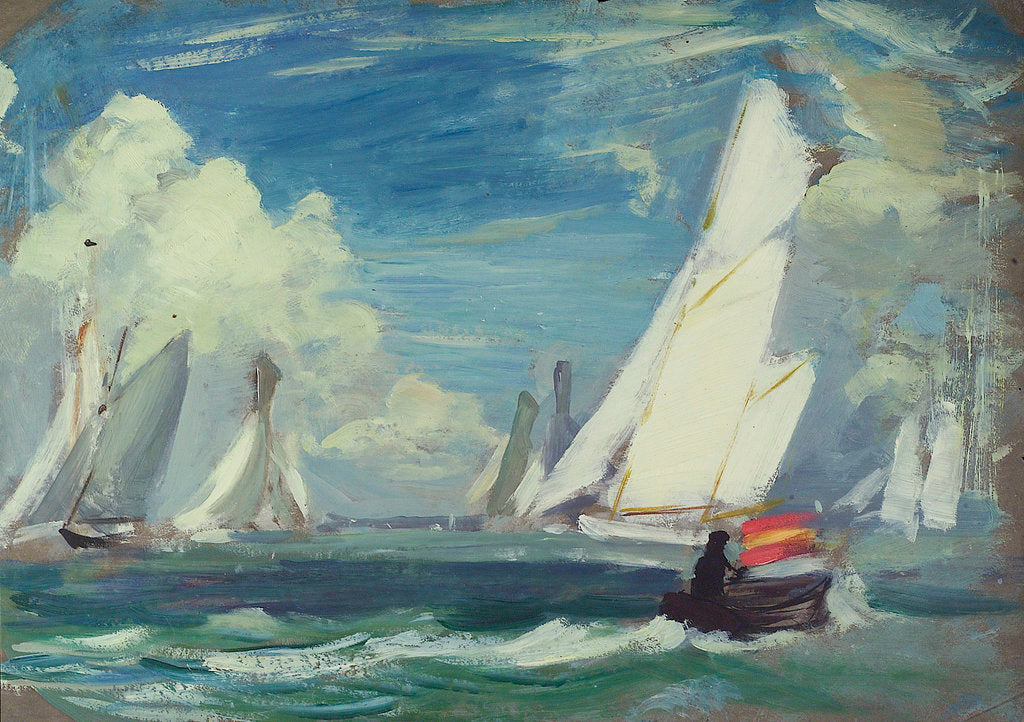 Detail of Yachting at Cowes by John Everett