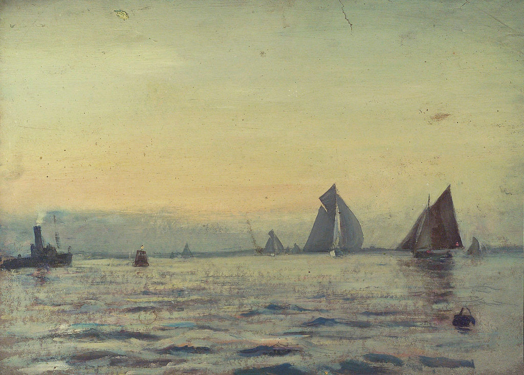 Detail of Yachting at Cowes by John Everett
