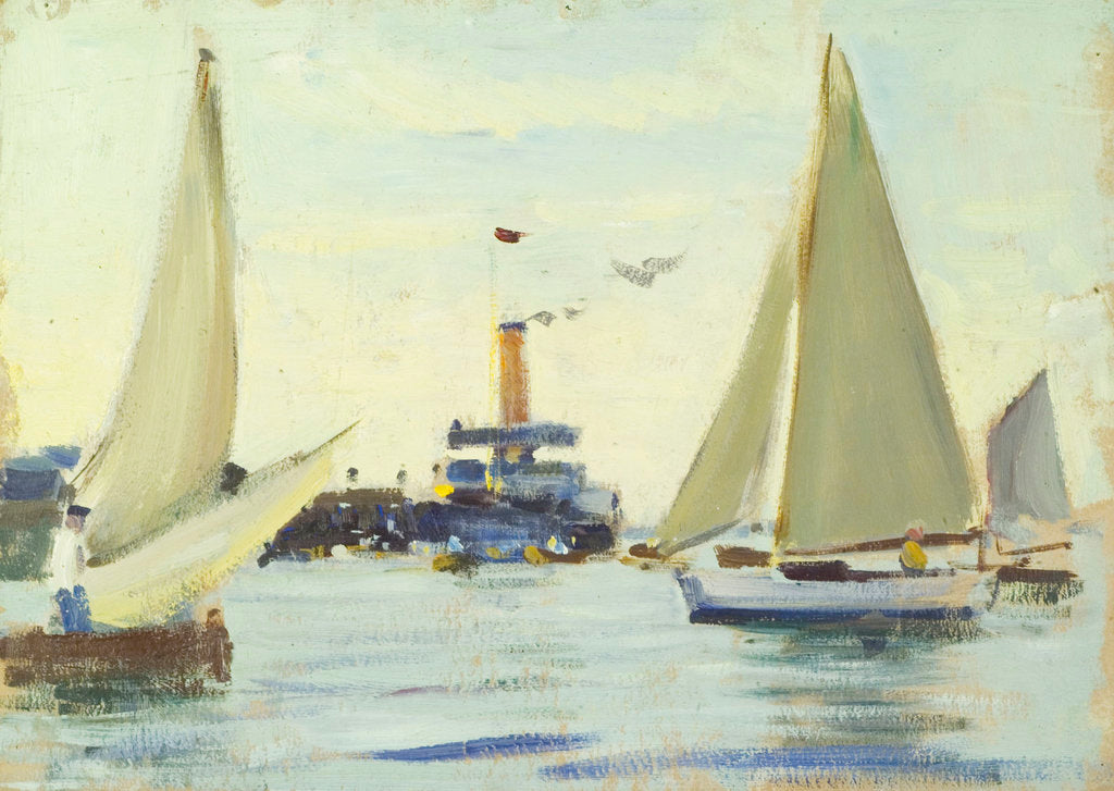 Detail of Yachting at Cowes by John Everett