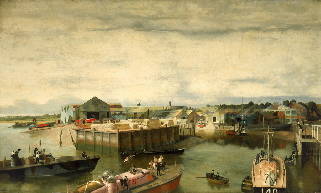 Detail of The British Power Boat Company by Richard Ernst Eurich
