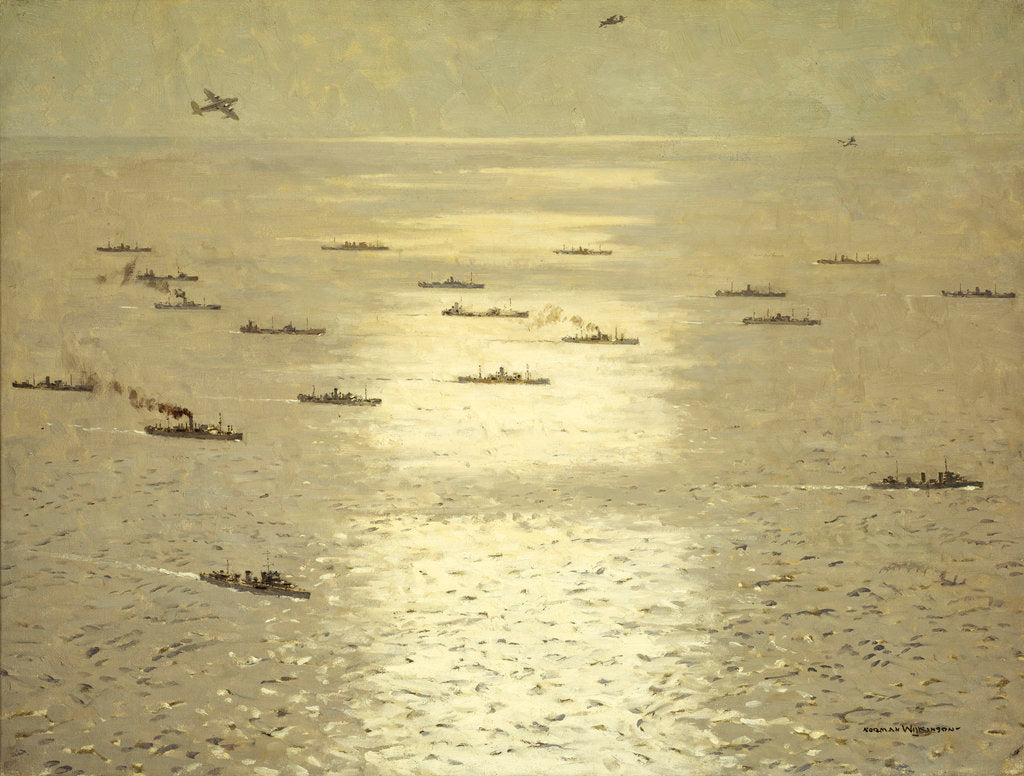 Detail of Convoy air cover by Norman Wilkinson