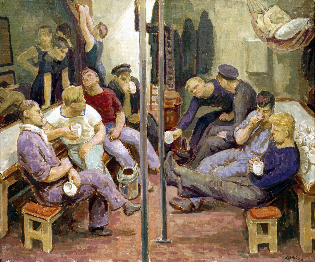 Detail of Eleven o'clock in the forecastle by Henry Lamb