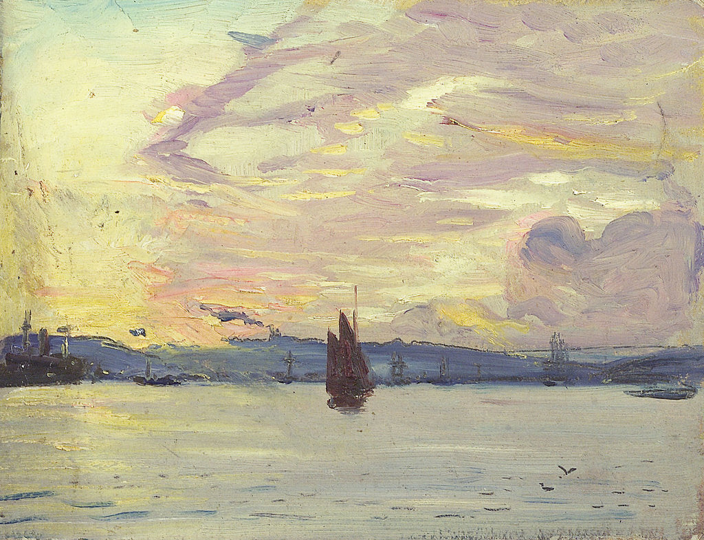 Detail of A coastal view by John Everett