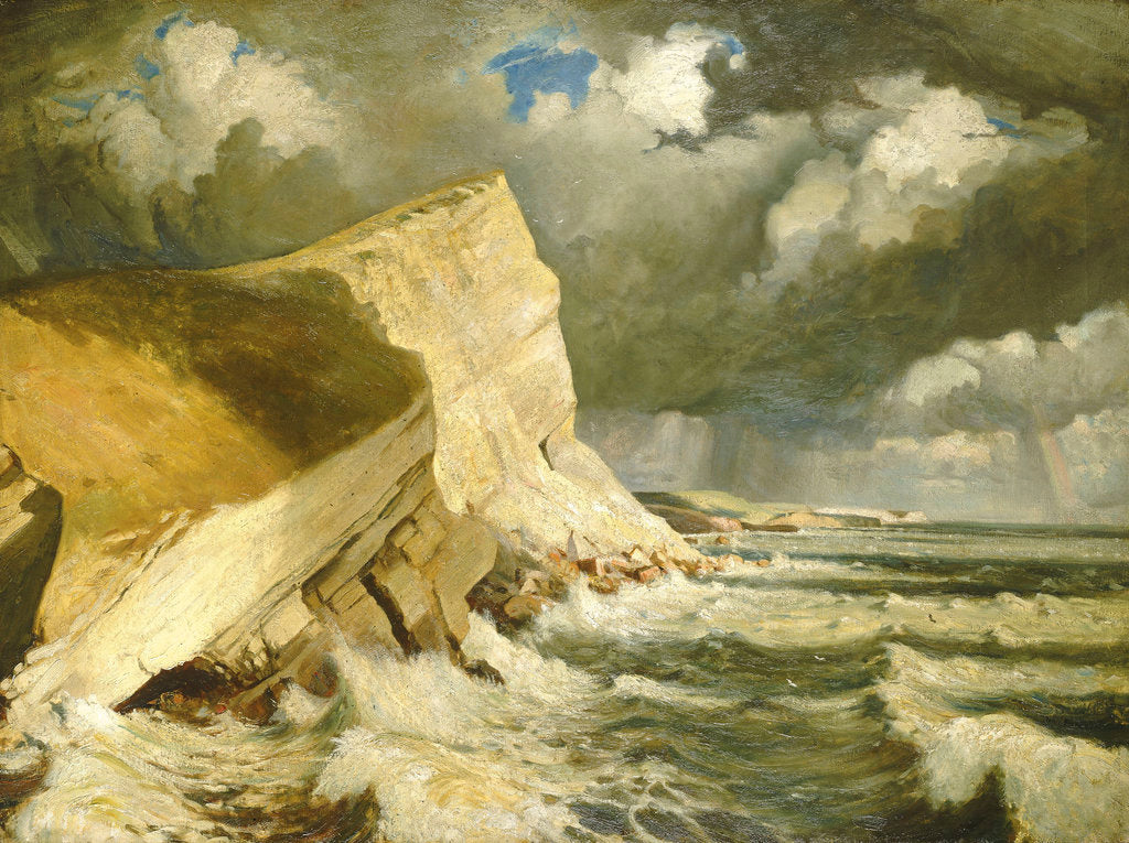 Detail of Lulworth Cove, Dorset by John Everett
