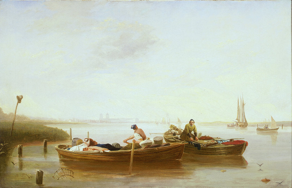 Detail of Greenwich from Blackwall Reach by British School
