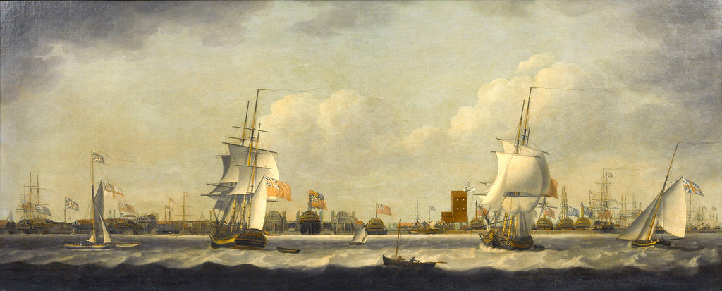 Detail of View of Mr Perry's Yard, Blackwall by William Dixon