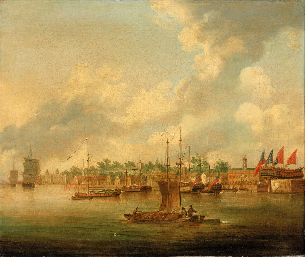 Detail of Shipping at Deptford by Robert Cleveley