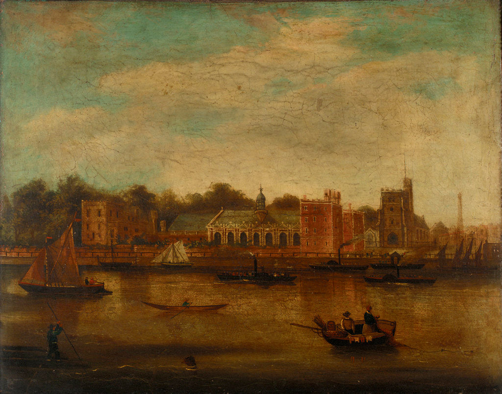 Detail of Lambeth Palace, London by unknown