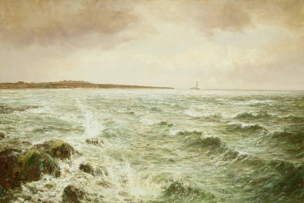 Detail of View of Whitley Bay, Northumberland by John Falconer Slater