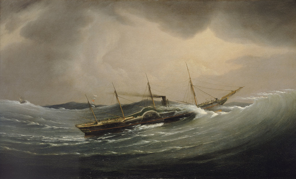 Detail of The 'Great Western' riding a tidal wave, 11 December 1844 by Joseph Walter