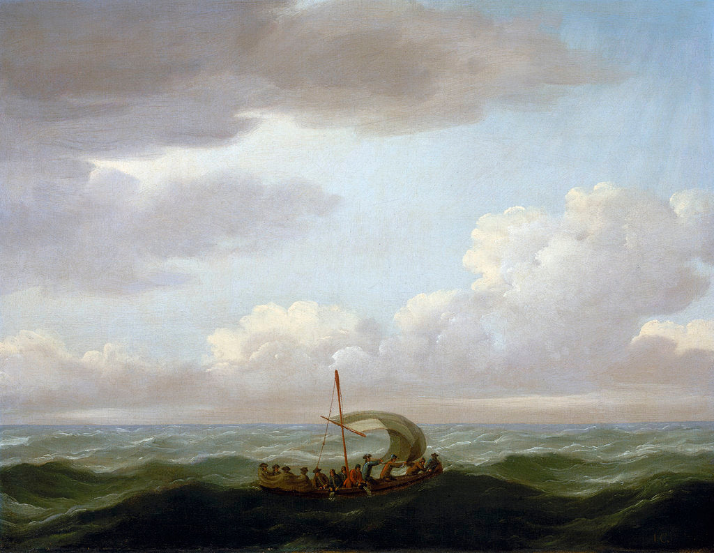 Detail of The yawl of the Luxborough galley by John Cleveley