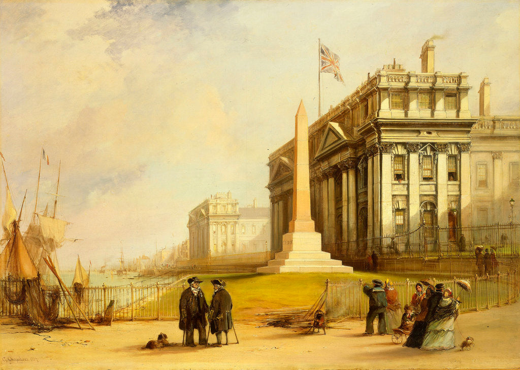 Detail of The Bellot memorial at Greenwich Hospital by George Chambers