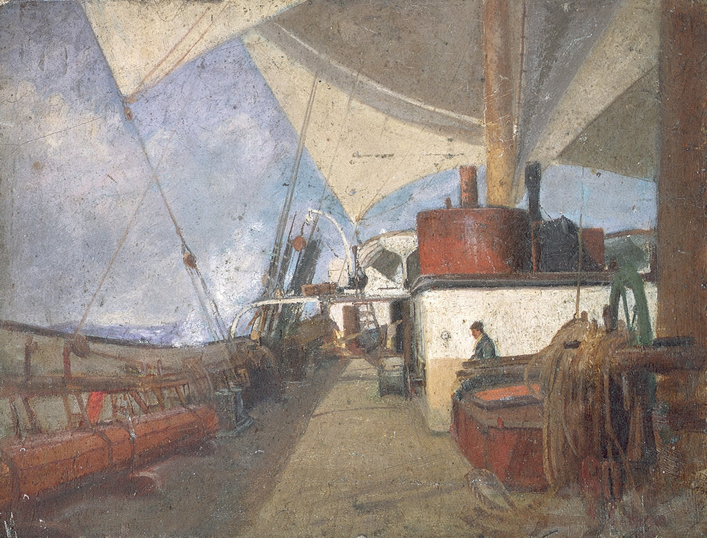 Detail of Deck scene on the 'Iquique' by John Everett