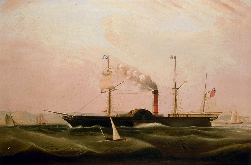 Detail of The paddle steamer 'City of London' by William Clark