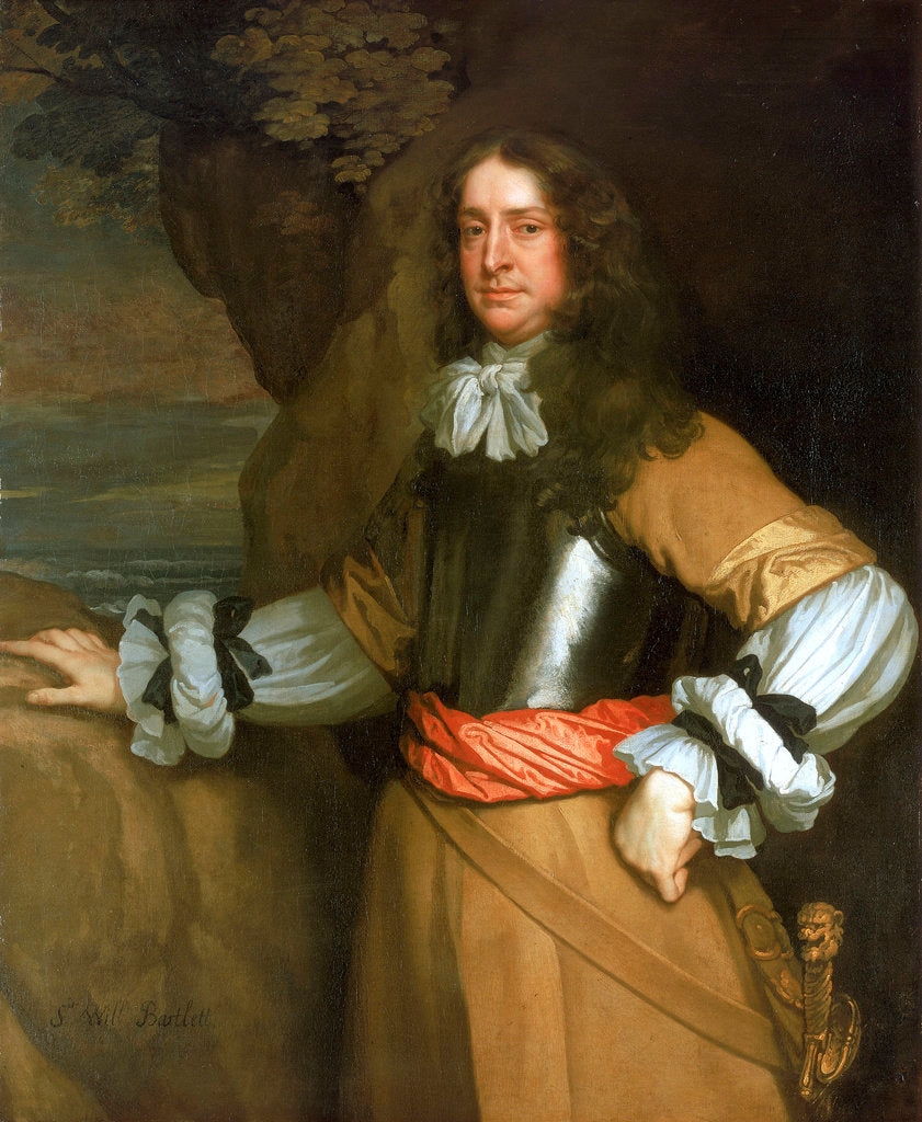 Detail of Flagmen of Lowestoft: Vice-Admiral Sir William Berkeley (1639-66) by Peter Lely