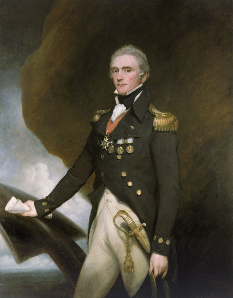 Detail of Captain Sir Edward Berry (1768-1831) by John Singleton Copley