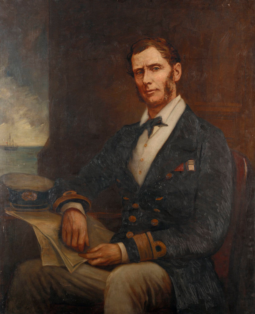 Detail of Rear-Admiral Sir Henry John Codrington (1808-1877) by Cato Lowes Dickinson