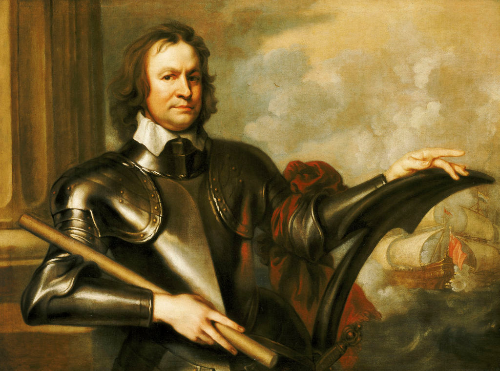 Detail of Richard Deane, General at Sea (1610-1653) by Robert Walker