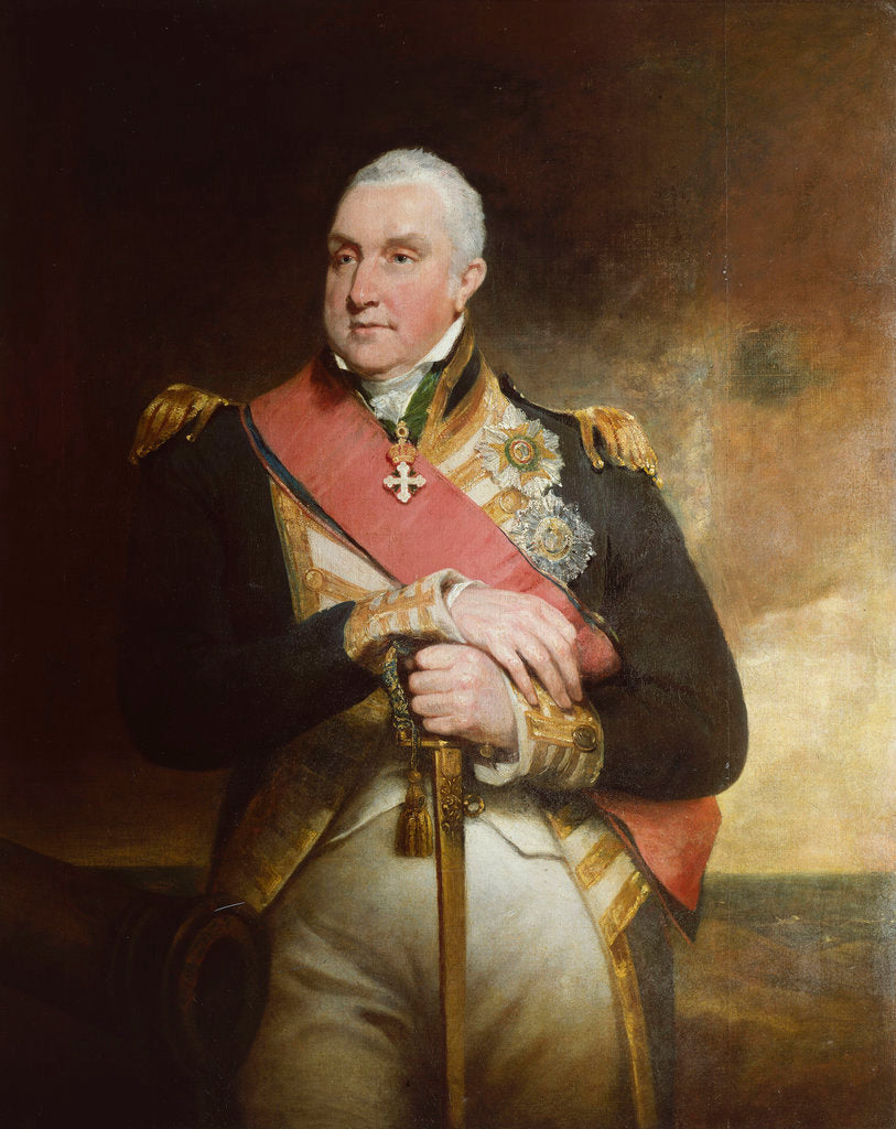 Detail of Admiral Edward Pellew, 1st Viscount Exmouth (1757-1833) by William Owen