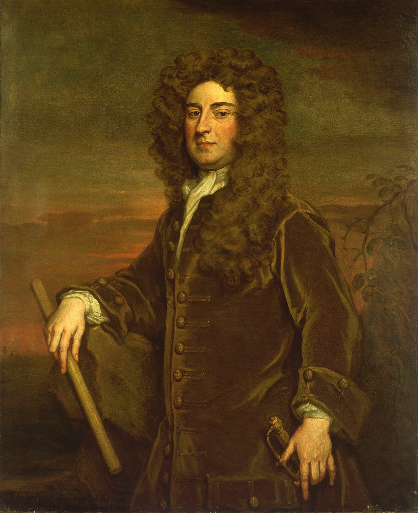 Detail of Vice-Admiral John Graydon (circa 1666-1726) by Godfrey Kneller