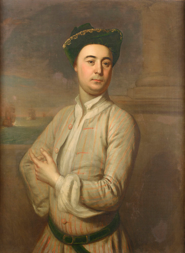 Detail of Admiral Sir Robert Harland (circa 1715-1784) by Dirck Heins