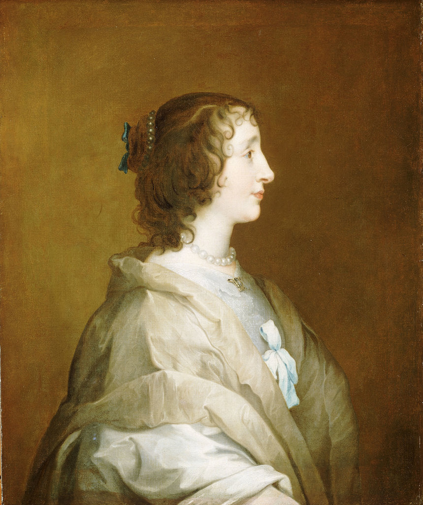 Detail of Henrietta Maria (1609-1669) by unknown