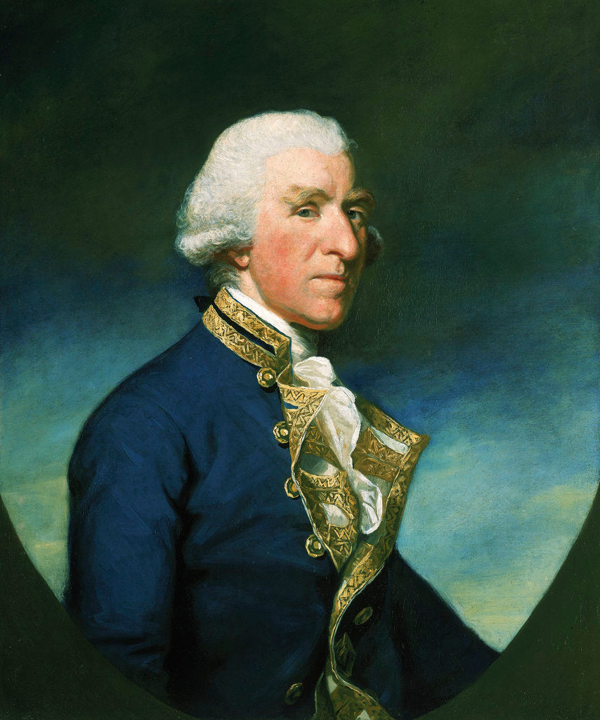 Detail of Admiral Samuel Hood, 1st Viscount Hood (1724-1816) by James Northcote