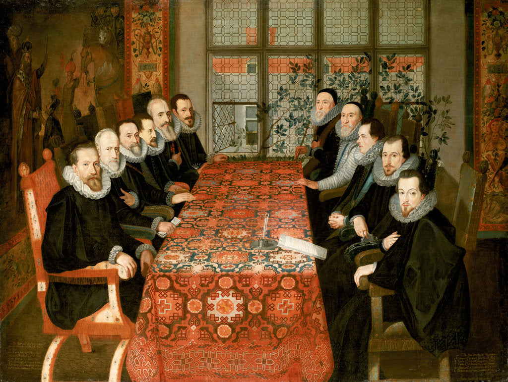 Detail of The Somerset House conference, 19 August 1604 by Juan Pantoja de la Cruz
