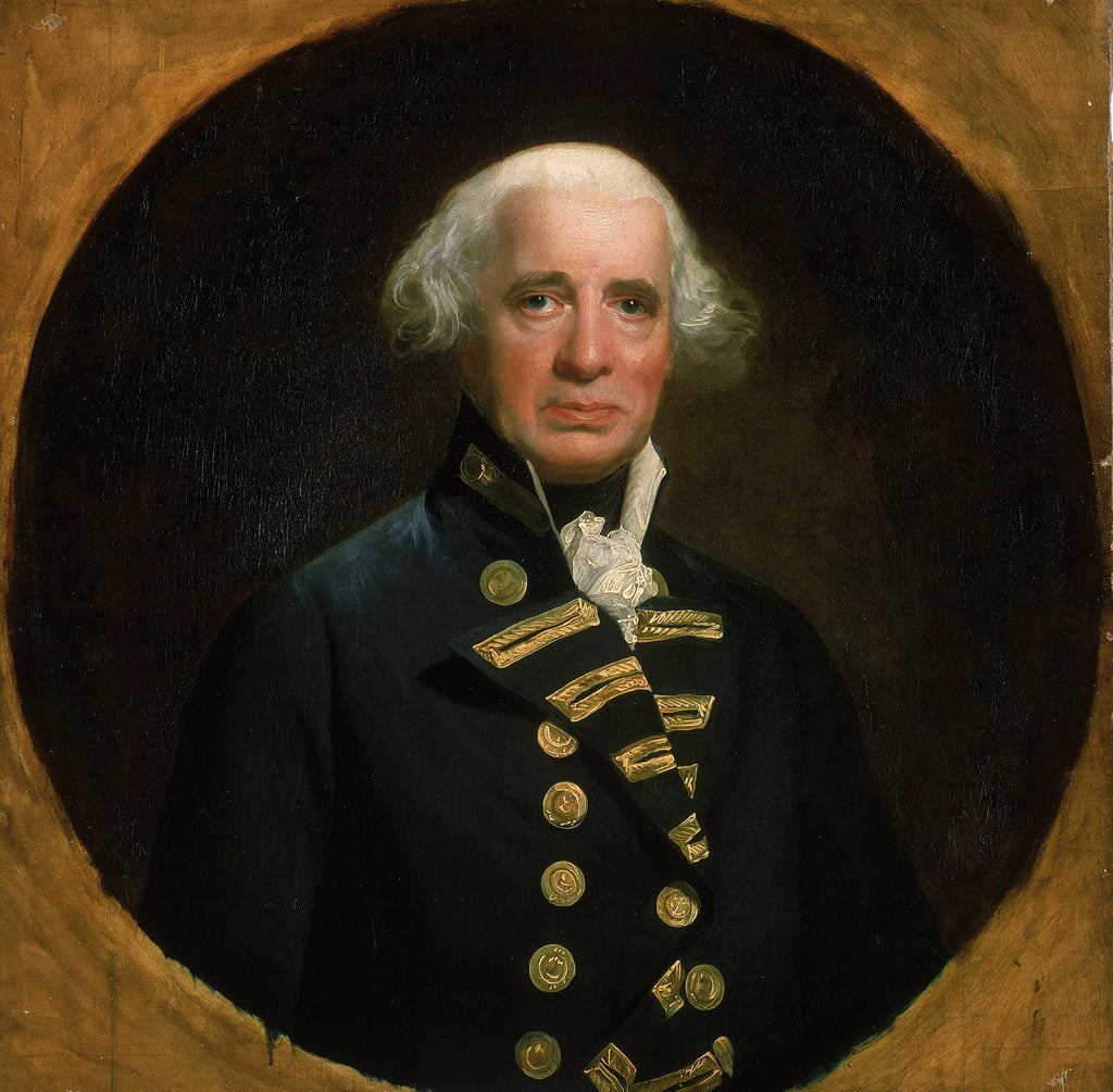 Detail of Admiral of the Fleet Richard Howe, 1st Earl Howe (1726-1799) by John Singleton Copley