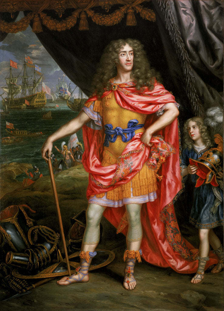 Detail of James, Duke of York (1633-1701) by Henri Gascar