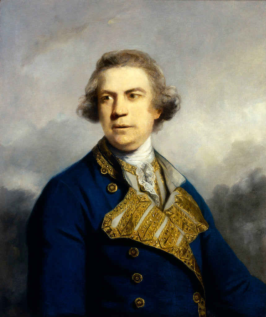 Detail of Admiral Augustus Keppel (1725-1786) by Joshua Reynolds