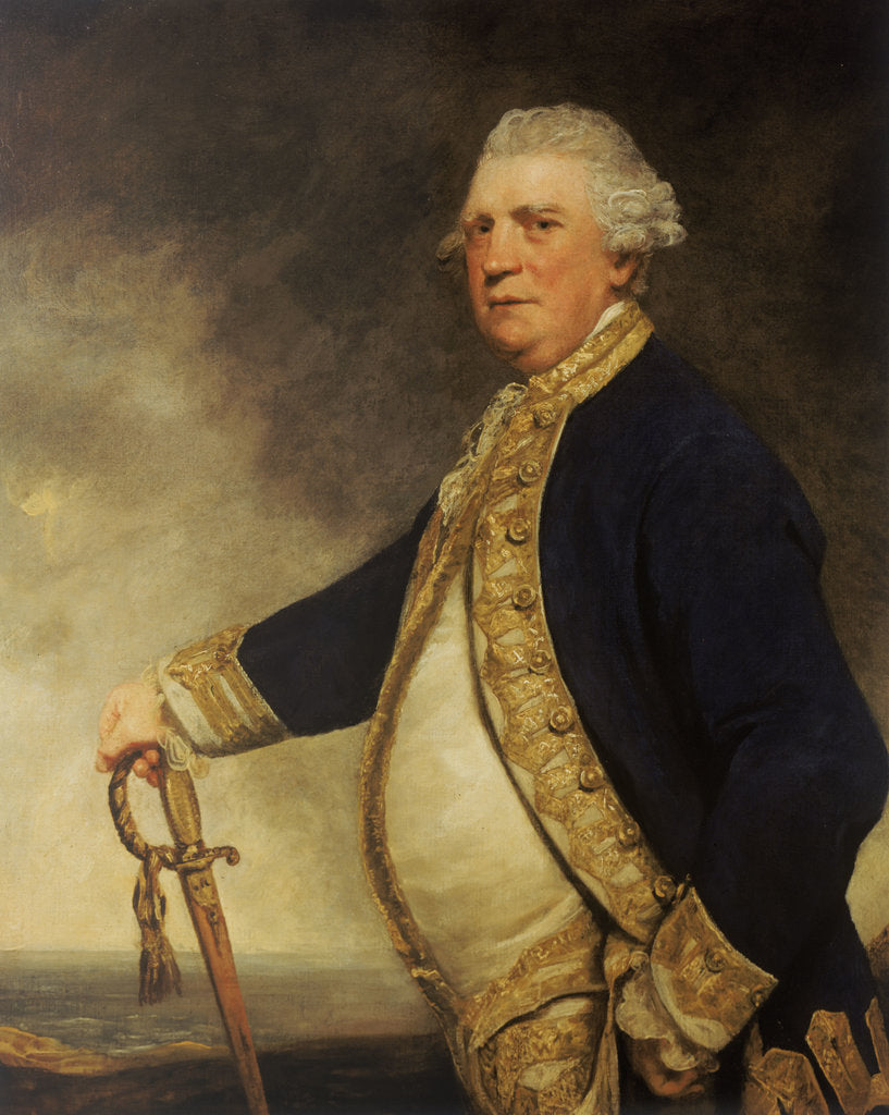 Detail of Admiral Augustus Keppel (1725-1786) by Joshua Reynolds