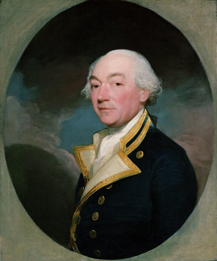 Detail of Captain William Locker (1731-1800) by Gilbert Stuart
