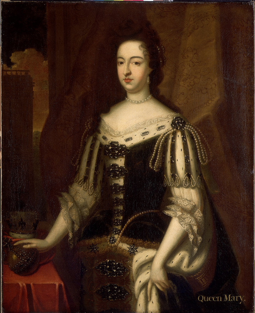 Detail of Mary II (1662-1694) by Godfrey Kneller