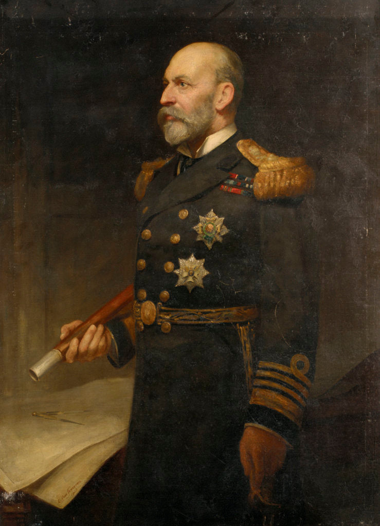 Detail of Admiral Sir Arthur William Moore (1847-1934) by Edmund Lawrence van Someren