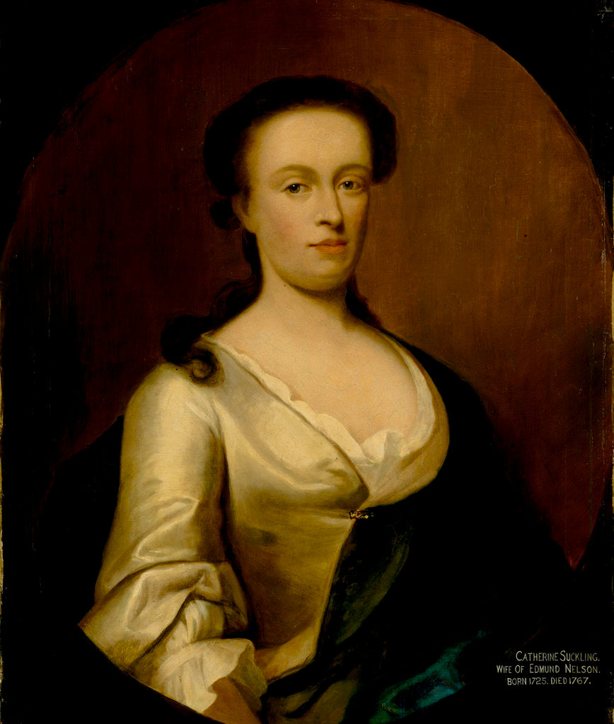 Detail of Catherine Nelson (1725-1767) by John Theodore Heins