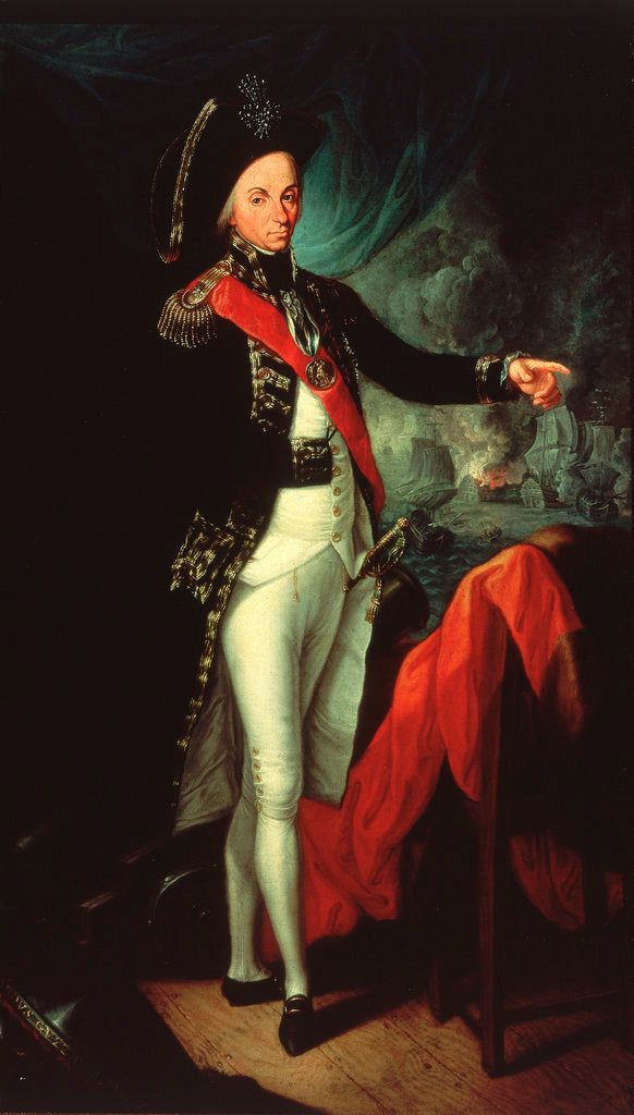 Detail of Rear-Admiral Horatio Nelson, 1st Baron Nelson of the Nile, (1758-1805) by Leonardo Guzzardi