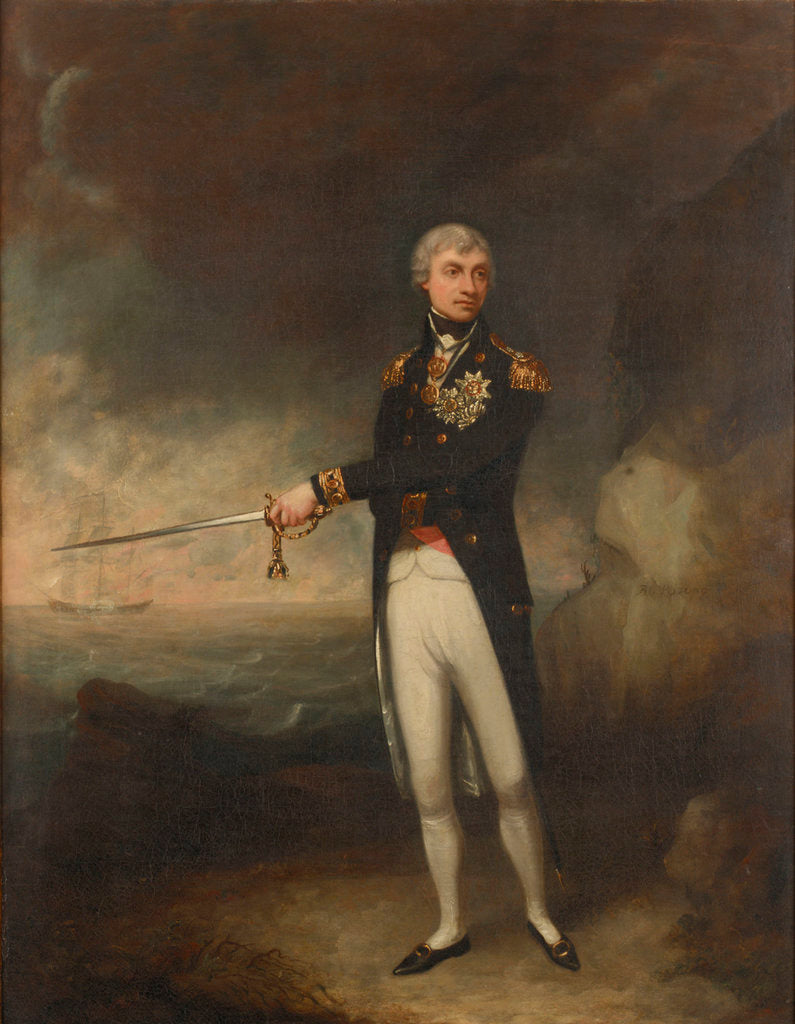 Detail of Vice-Admiral Horatio Nelson, 1st Viscount Nelson (1758-1805) by John Rising