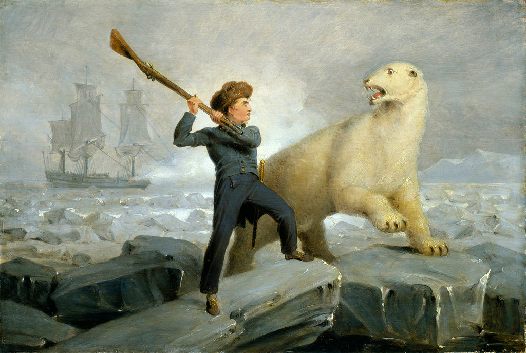 Detail of Nelson and the bear by Richard Westall