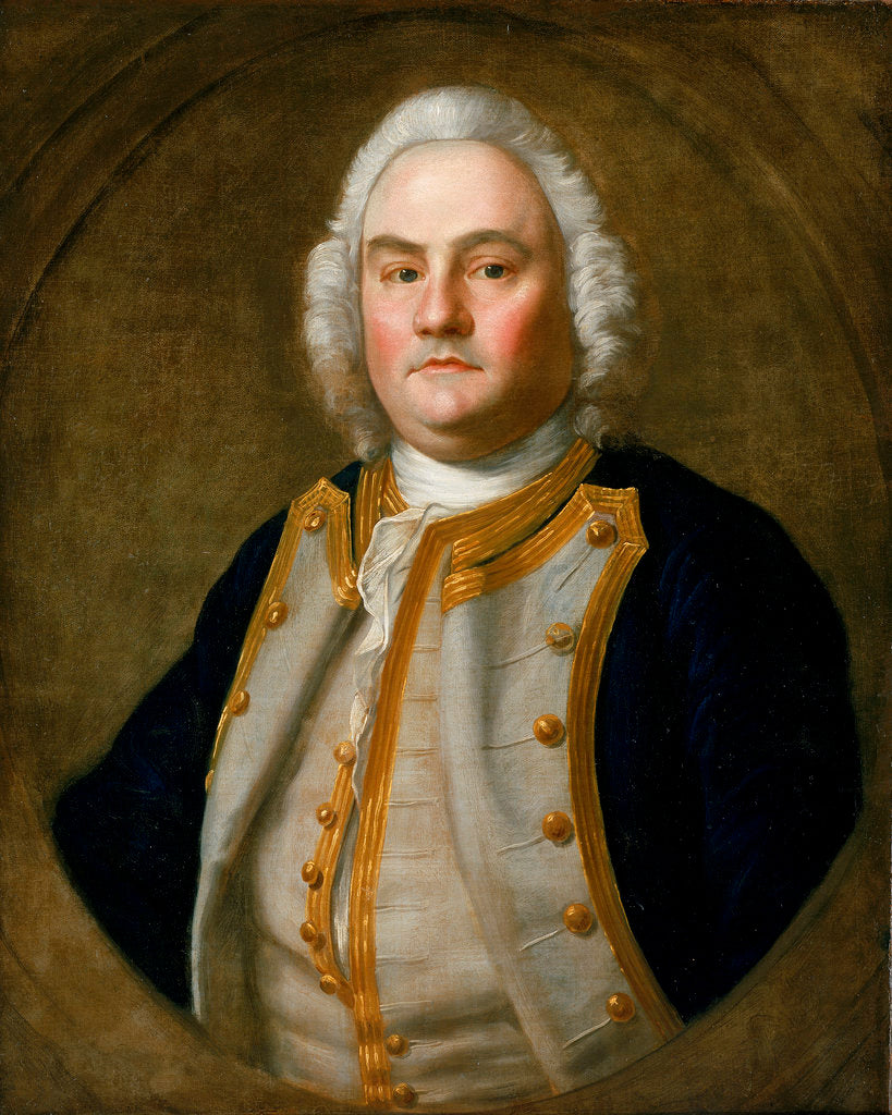 Detail of Captain Justinian Nutt (circa 1710-59) by British School