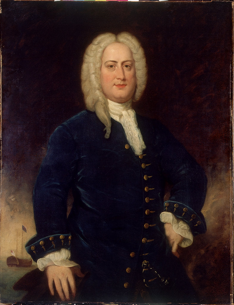 Detail of Admiral Sir Chaloner Ogle (1681?-1750) by British School