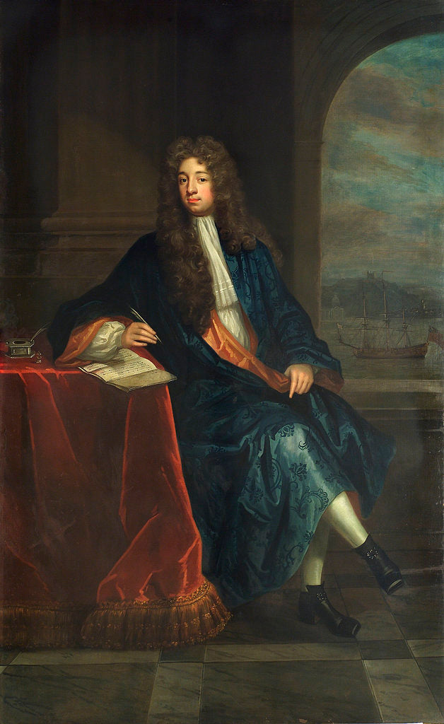 Detail of Robert Osbaldeston, (d.1715) by Charles D'Agar