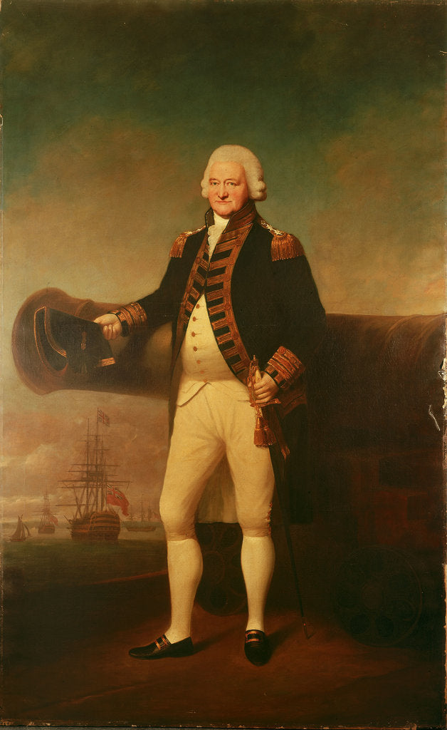 Detail of Admiral Sir Peter Parker (1721-1811) by Lemuel Francis Abbott