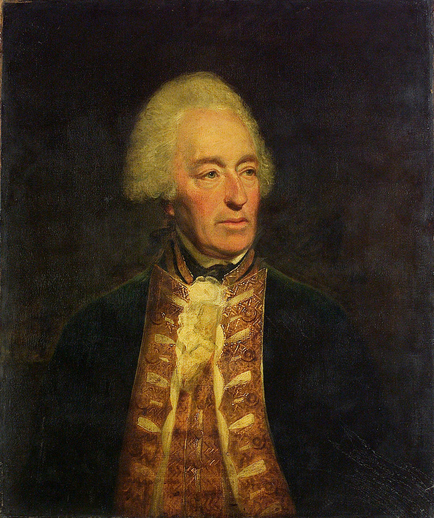 Detail of Admiral Robert Roddam (1719-1800) by Lemuel Francis Abbott