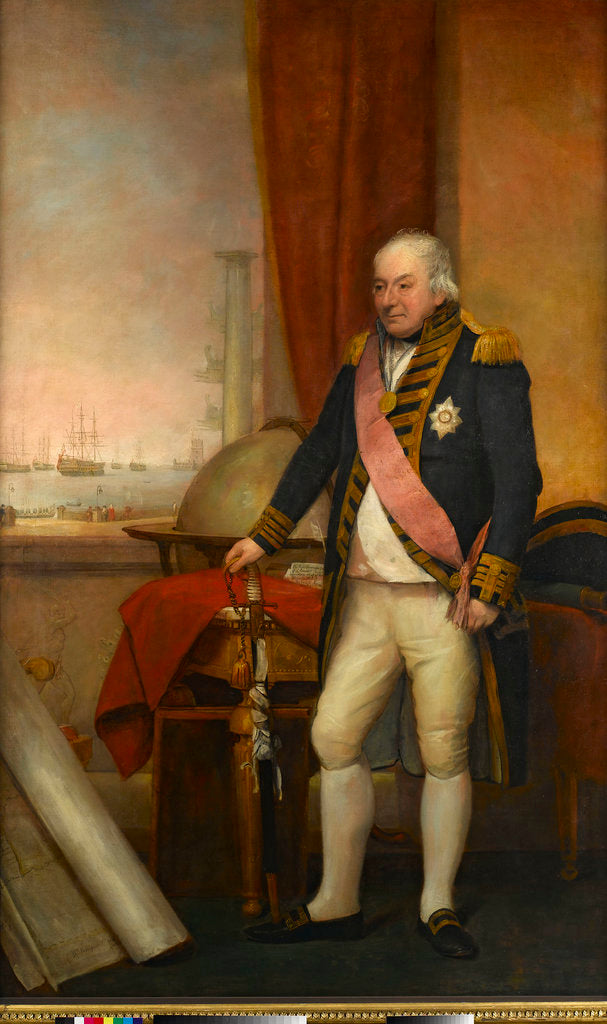 Detail of Rear-Admiral Sir John Jervis, 1st Earl of St Vincent (1735-1823) by Domenico Pellegrini